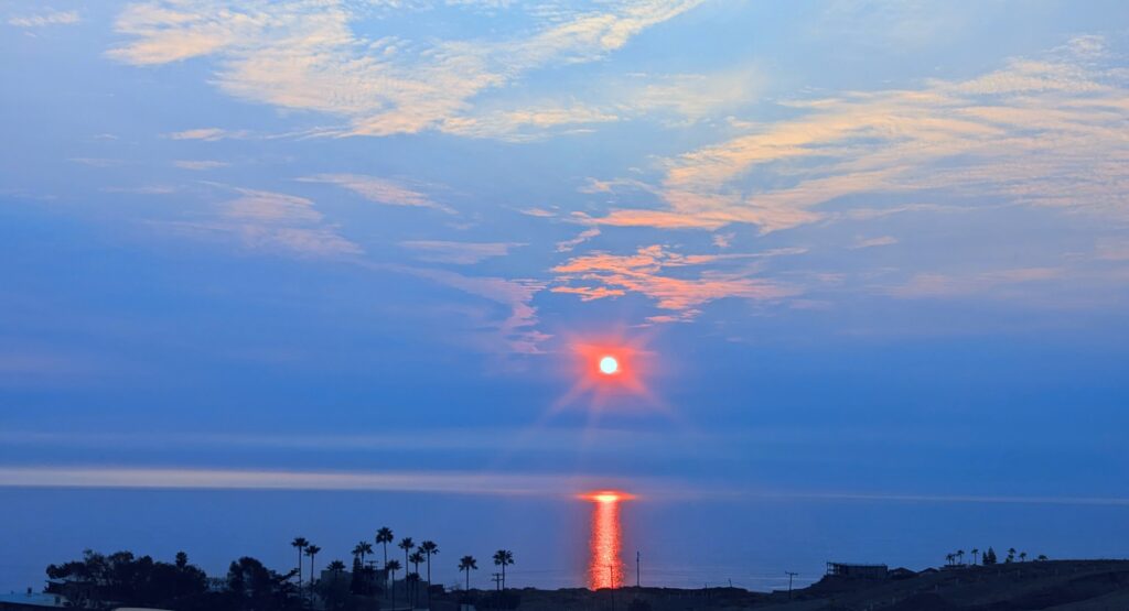 BlueSunsert Beautiful sunset at Rauls KM 42.5, Rosarito